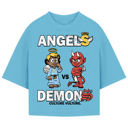 ANGELS VS DEMONS TEE (LIGHT BLUE)